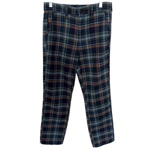 American Eagle Outfitters Stretch Super High Rise Skinny Plaid Trousers Size 4